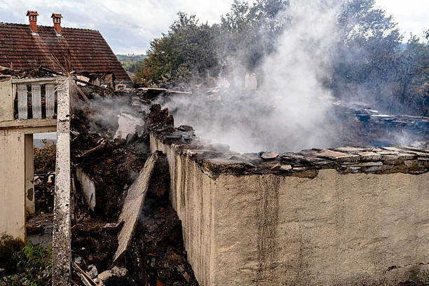 Professional Fire Damage Removal technician working in Wimauma, FL